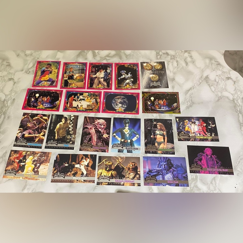 Vintage Power Rangers Cards